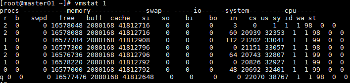 vmstat